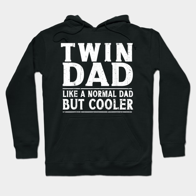 Twin Dad Funny Fathers Day Gift Hoodie by Flowes